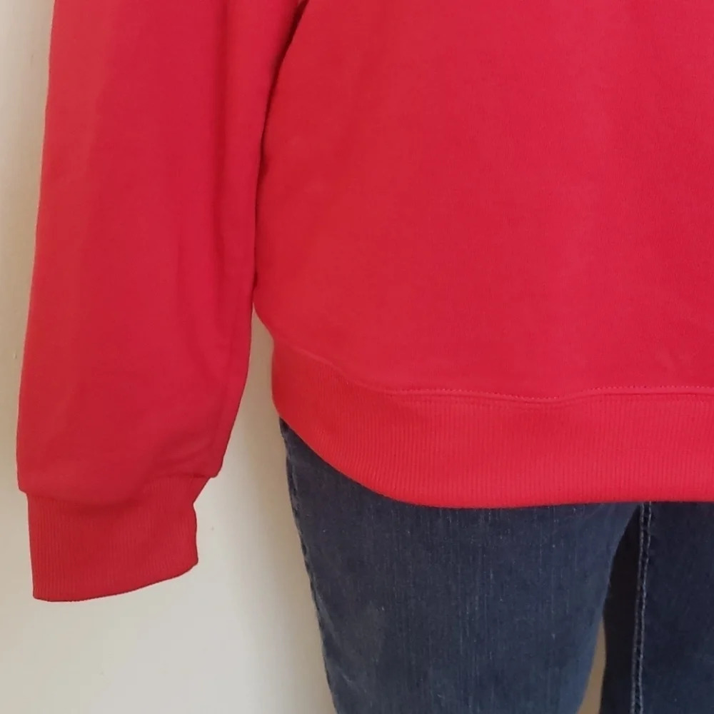 Red Ghost Print Crewneck Sweater - Picture 7 of 13